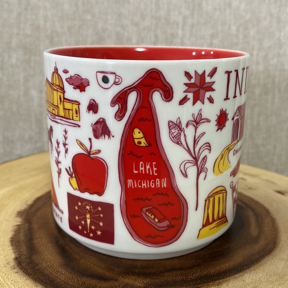 Starbucks Been There Series 2018 INDIANA Mug Across The Globe Collection 14 Oz. - Picture 2 of 8